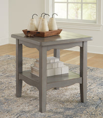 Floridian Furniture - Ashley Furniture - Charina End Table - Square End Table / Antique Gray - T784-2