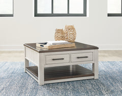 Floridian Furniture - Ashley Furniture - Darborn Lift-Top Coffee Table - Lift Top Cocktail Table / Gray/Brown - T796-00