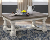 Floridian Furniture - Ashley Furniture - Havalance Coffee Table - Rectangular Cocktail Table / Gray/White - T814-1