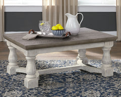 Floridian Furniture - Ashley Furniture - Havalance Coffee Table - Rectangular Cocktail Table / Gray/White - T814-1
