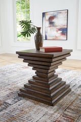 Floridian Furniture - Ashley Furniture - Hannodream End Table - Square End Table / Warm Brown - T821-2
