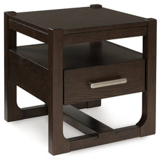 Floridian Furniture - Ashley Furniture - Breckington End Table - Rectangular End Table / Dark Brown - T656-3