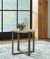 Floridian Furniture - Ashley Furniture - Dalenville End Table - Round End Table / Gray - T965-6