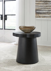 Floridian Furniture - Ashley Furniture - Wimbell End Table - Round End Table / Black - T970-6