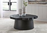 Floridian Furniture - Ashley Furniture - Wimbell Coffee Table - Round Cocktail Table / Black - T970-8