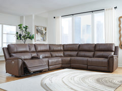Floridian Furniture - Ashley Furniture - Bleckley Sectional - 5-Piece Power Reclining Sectional / Espresso - PCU12001S4