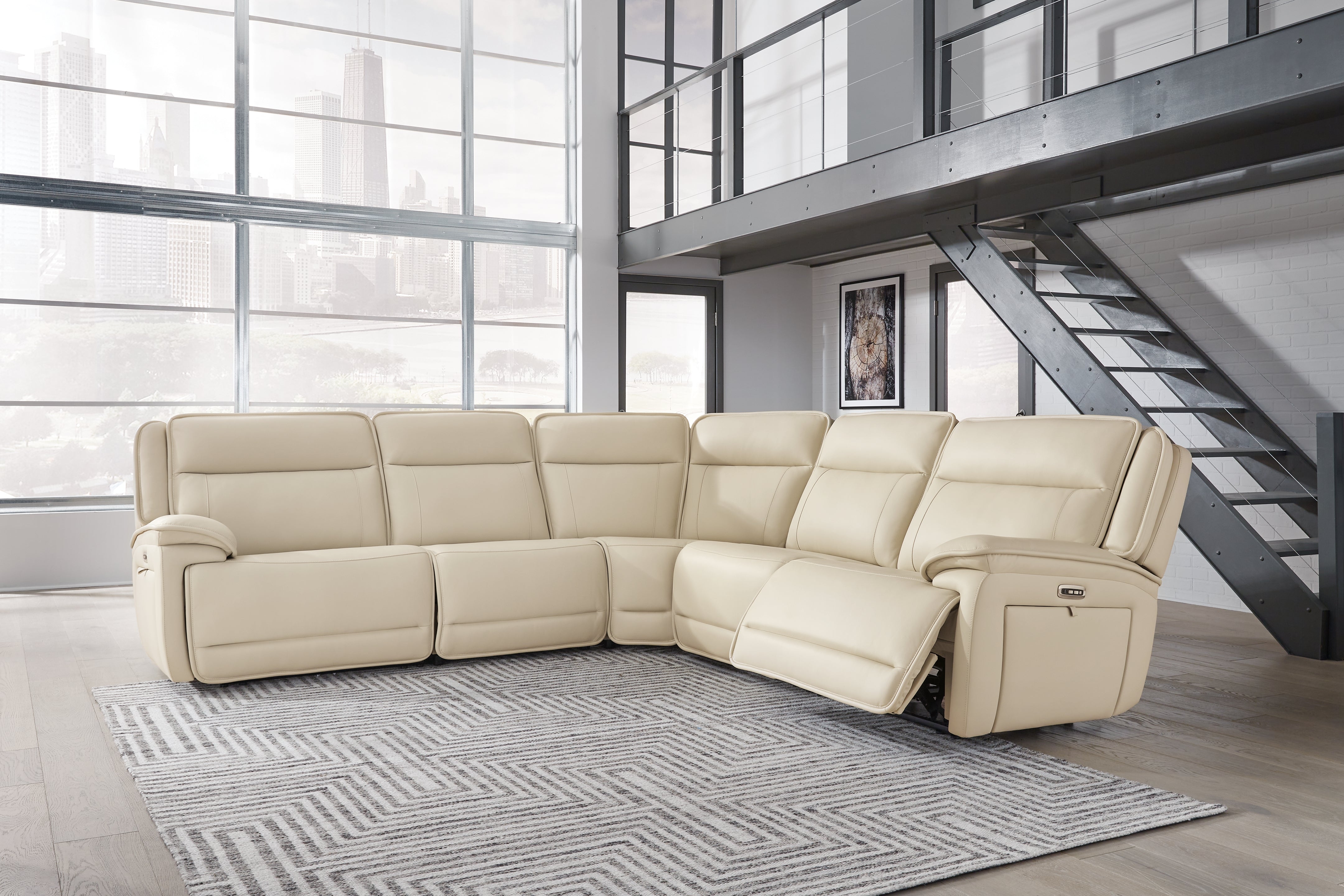 Floridian Furniture - Ashley Furniture - Double Deal Sectional - 4-Piece Reclining Sectional / Almond - U13001S6