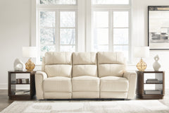 Floridian Furniture - Ashley Furniture - Dahlmoore Living Room - DBL REC PWR Loveseat w/Console / Almond - U1320096