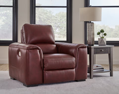 Floridian Furniture - Ashley Furniture - Alessandro Living Room - PWR REC Loveseat/CON/ADJ HDRST / Walnut - U2550218