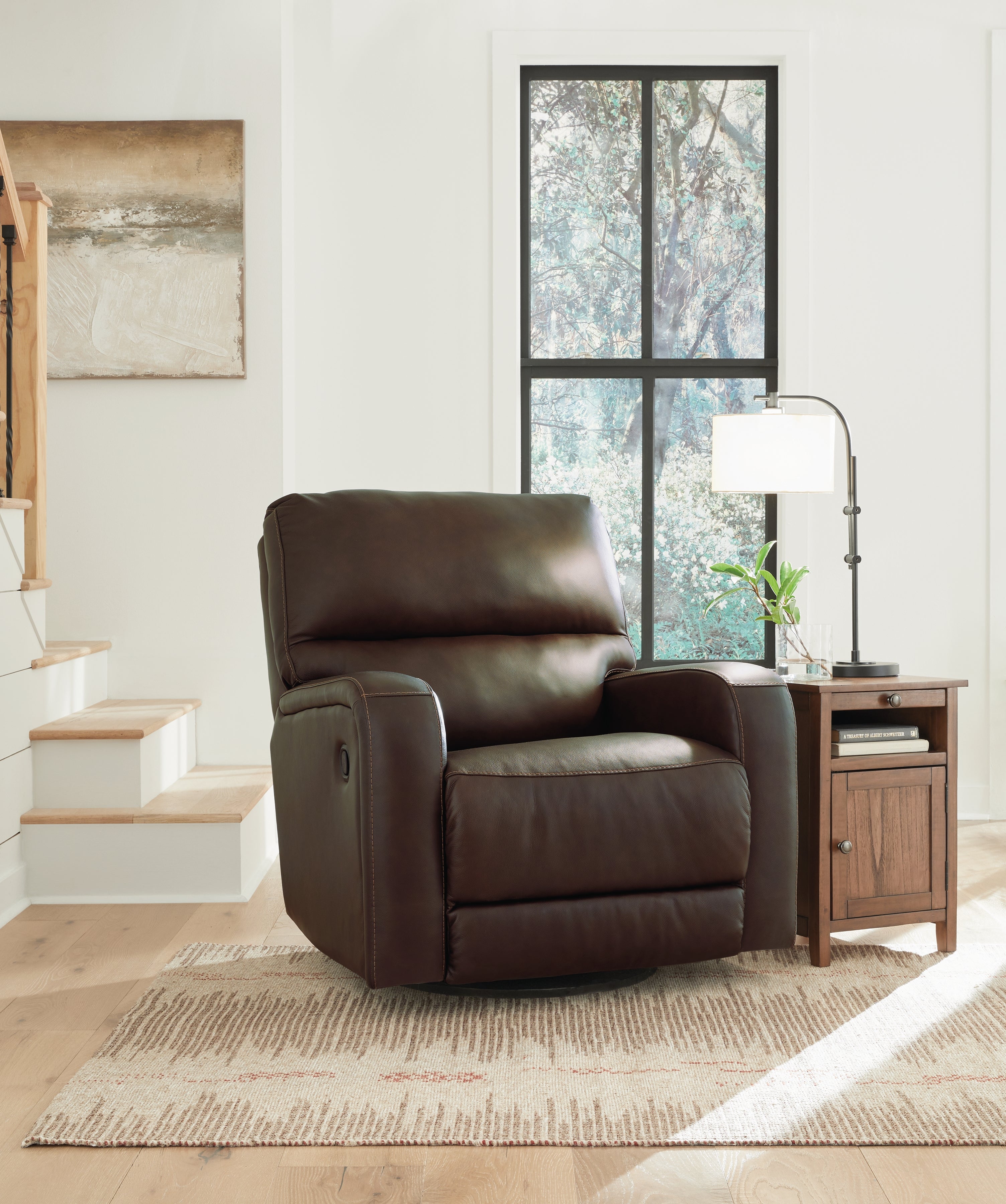 Floridian Furniture - Ashley Furniture - Emberla Living Room - Swivel Glider Recliner / Coffee - U4480561