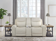Floridian Furniture - Ashley Furniture - Mindanao Living Room - PWR REC Loveseat/CON/ADJ HDRST / Coconut - U5950518