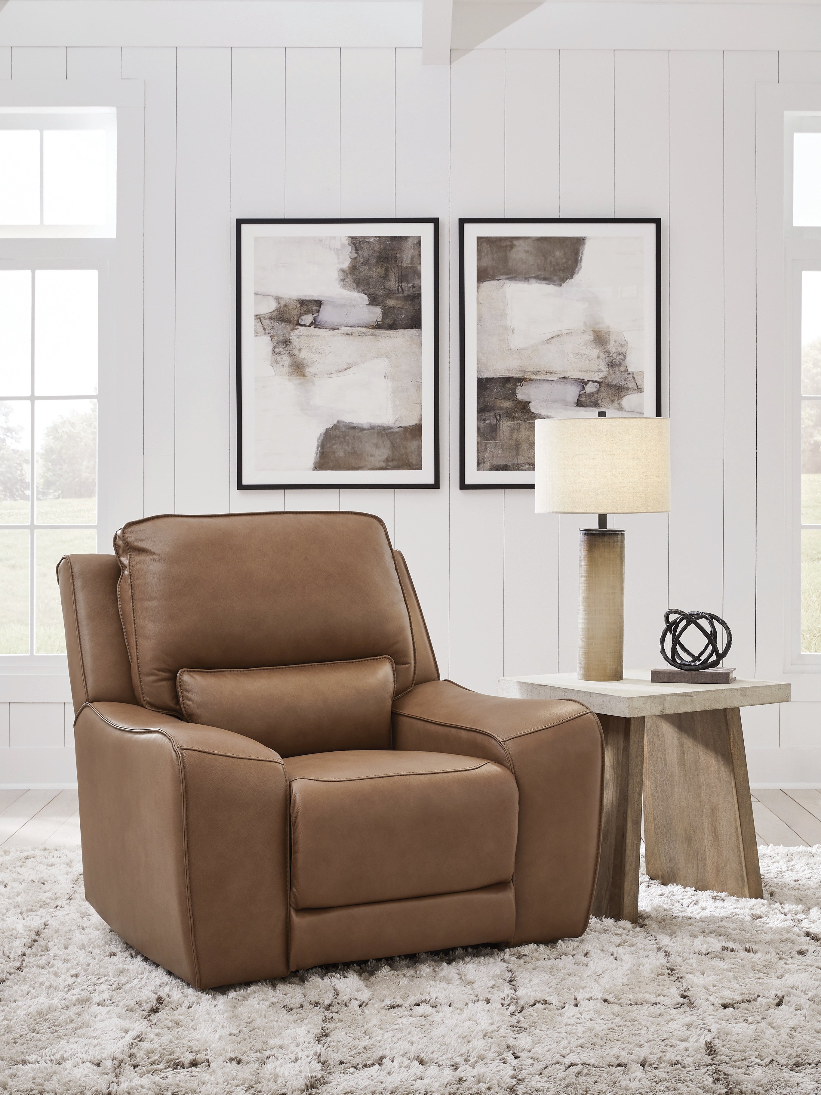 Floridian Furniture - Ashley Furniture - DeepWakes Living Room - 2 Seat PWR REC Sofa ADJ HDREST / Caramel - PCU6260647