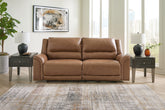 Floridian Furniture - Ashley Furniture - Trasimeno Living Room - PWR Recliner/ADJ Headrest / Caramel - U8281513