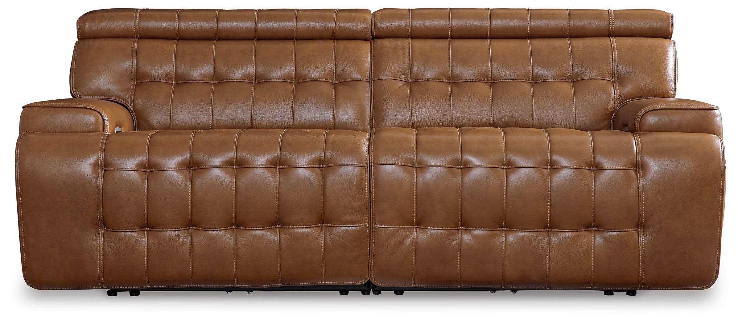 Floridian Furniture - Ashley Furniture - Temmpton Sectional - 3-Piece Power Reclining Sectional Sofa / Chocolate - U92708S3