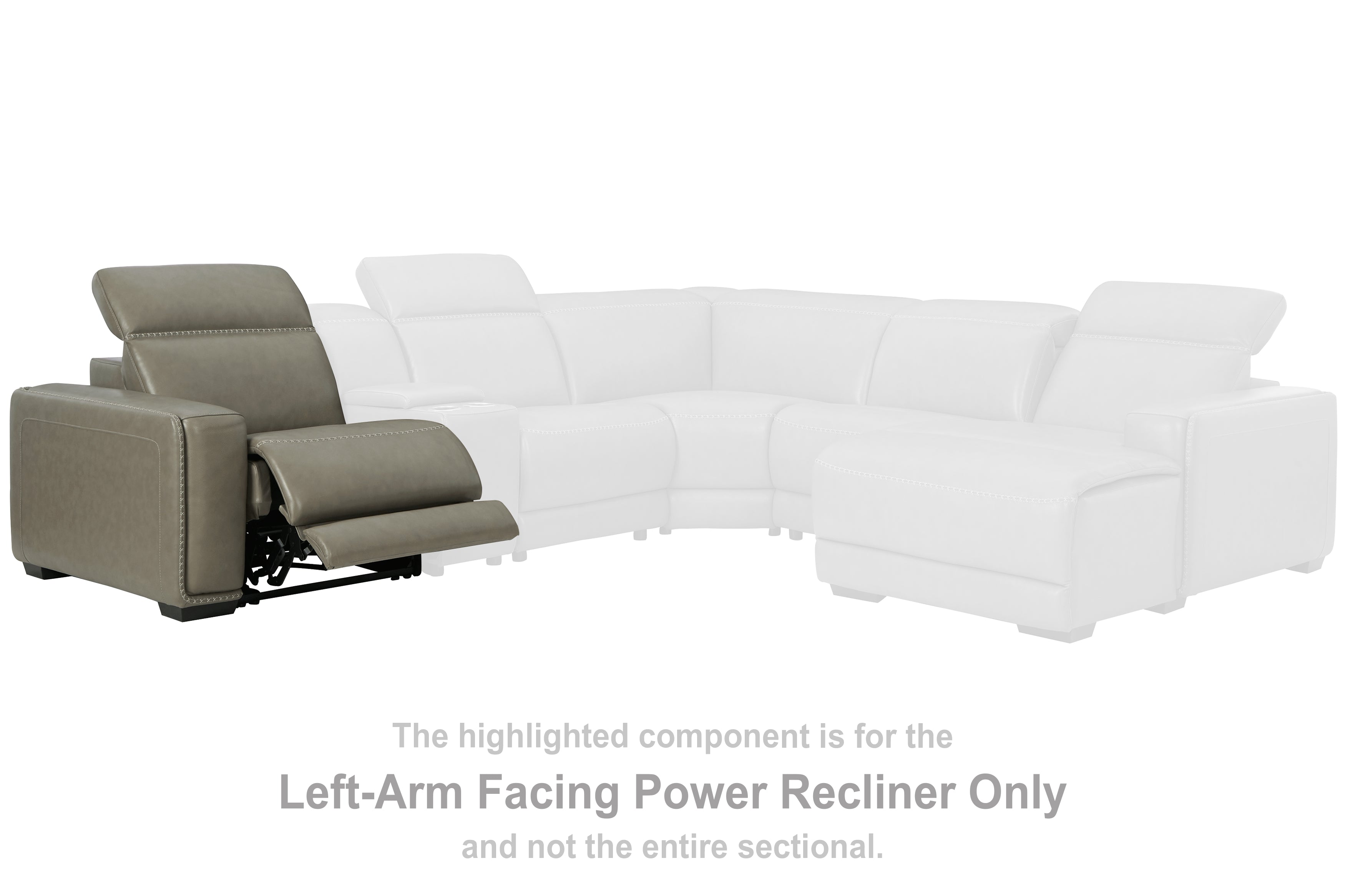 Floridian Furniture - Ashley Furniture - Correze Sectional - 2-Piece Power Reclining Sectional / Gray - U94202S10