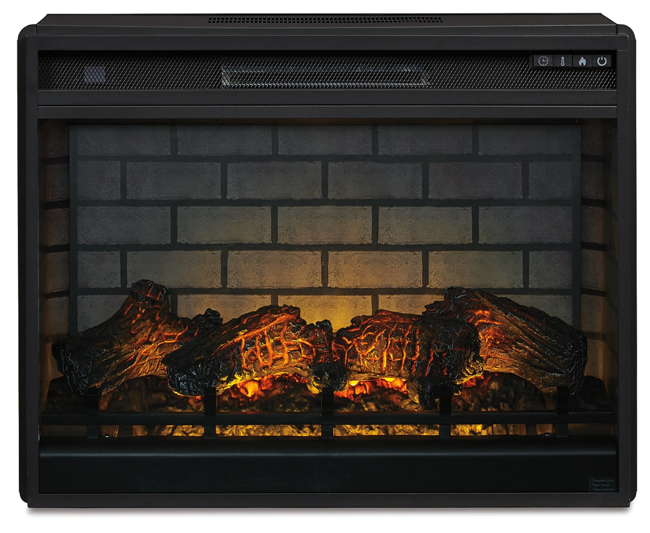Floridian Furniture - Ashley Furniture - Entertainment Accessories Electric Infrared Fireplace Insert - Electric Infrared Fireplace Insert / Black - W100-121