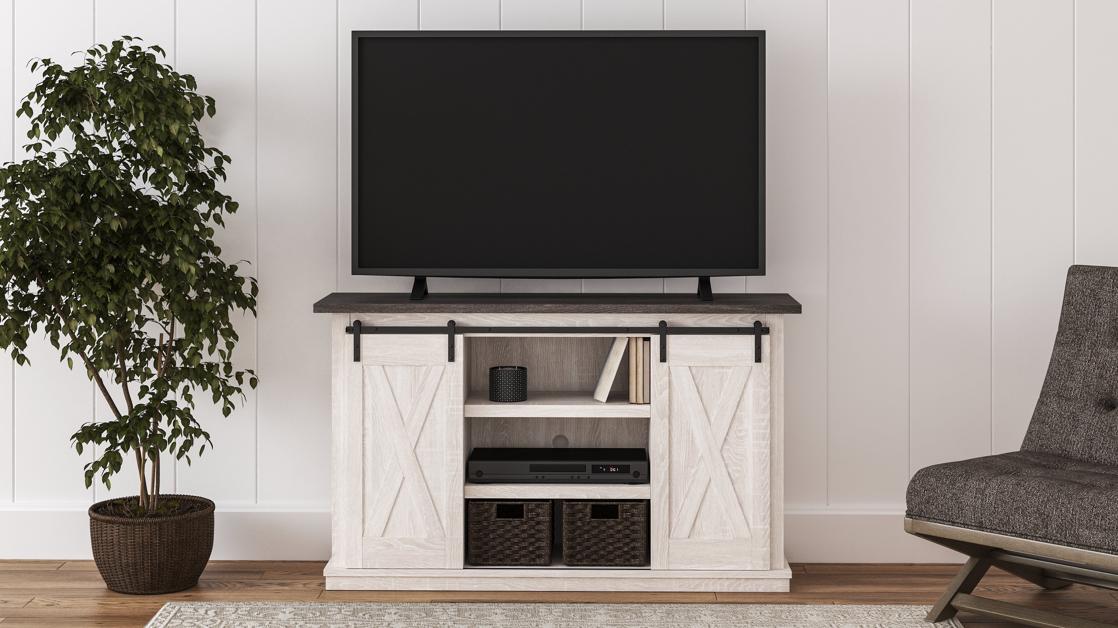 Floridian Furniture - Ashley Furniture - Dorrinson 54" TV Stand - 54" / Two-tone - W287-48