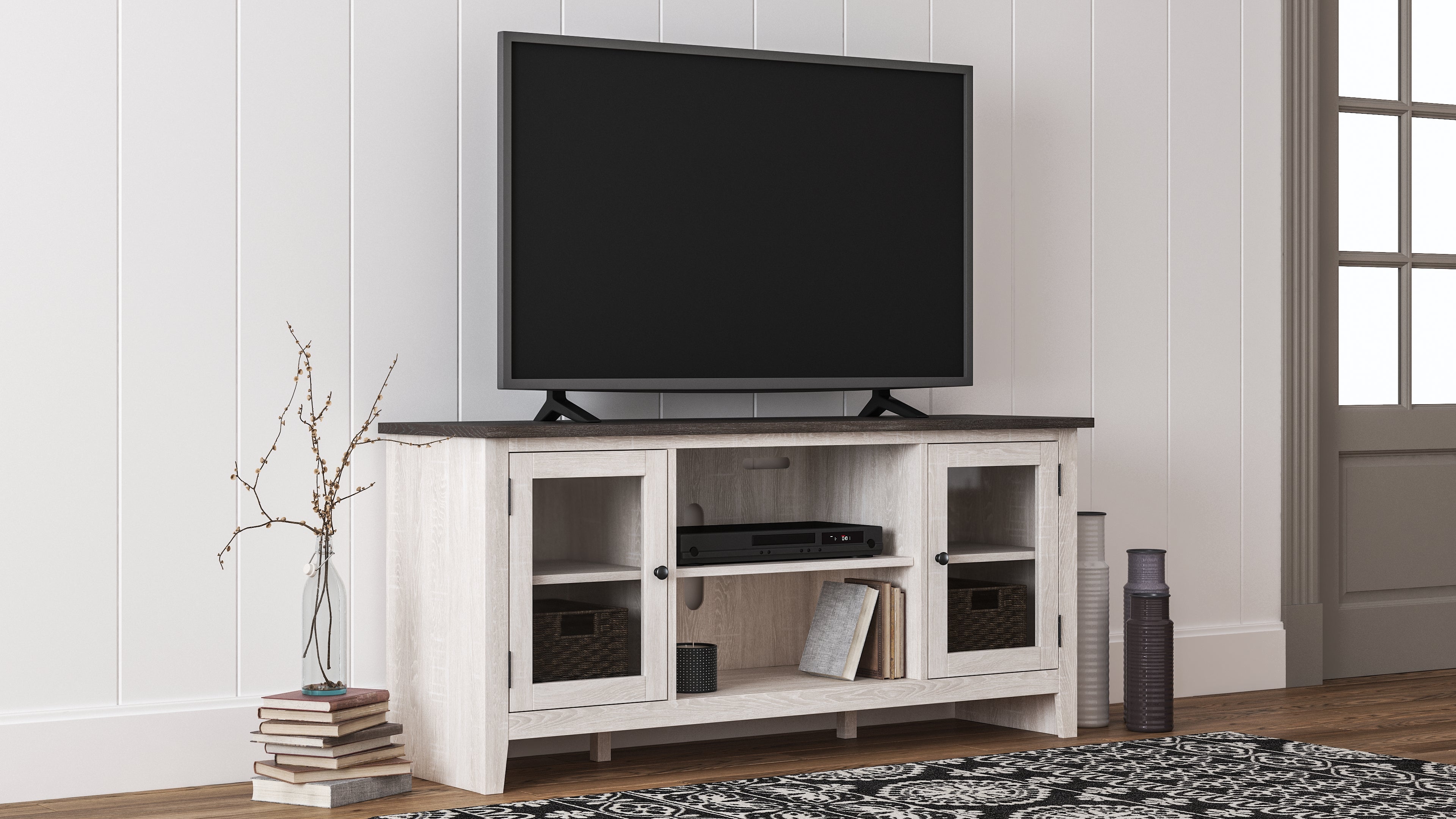 Floridian Furniture - Ashley Furniture - Dorrinson 60" TV Stand - 60" / Two-tone - W287-68