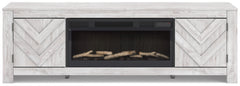 Cayboni 71" TV Stand with Electric Fireplace