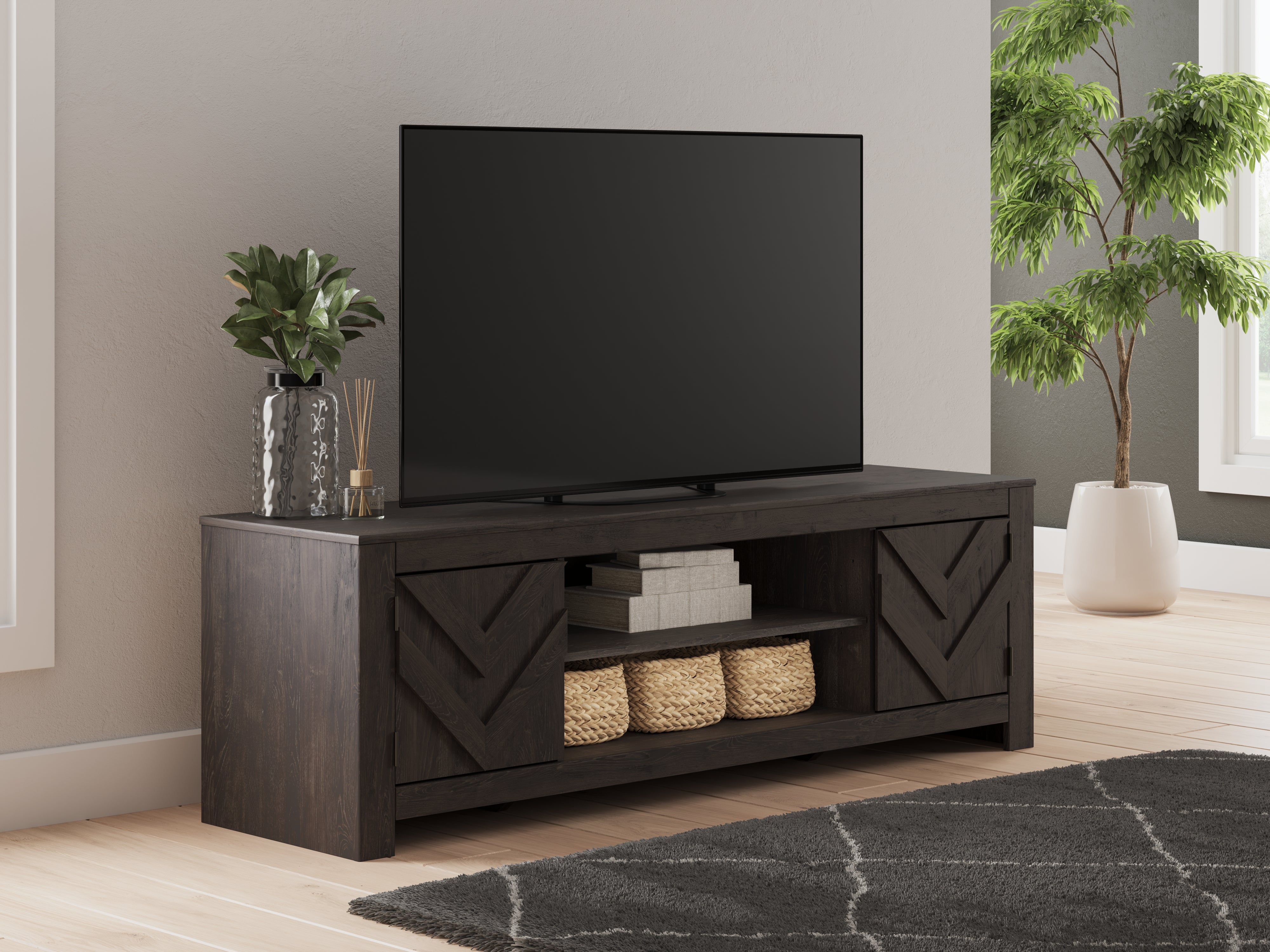 Floridian Furniture - Ashley Furniture - Cayboni TV Stand - 71" / Whitewash - W3788-68