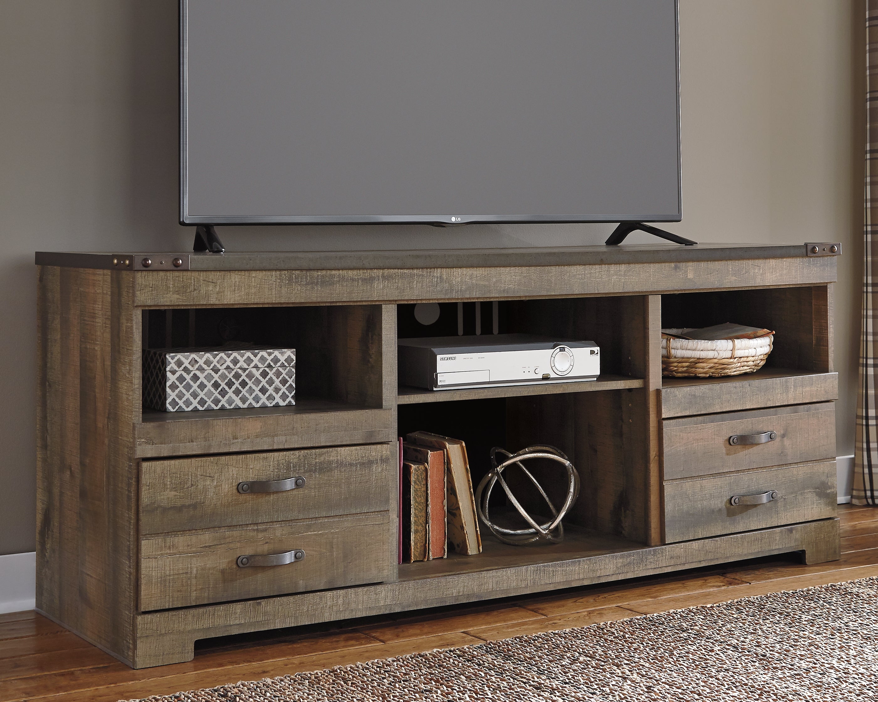 Floridian Furniture - Ashley Furniture - Trinell TV Stand - 63" / Brown - W446-68
