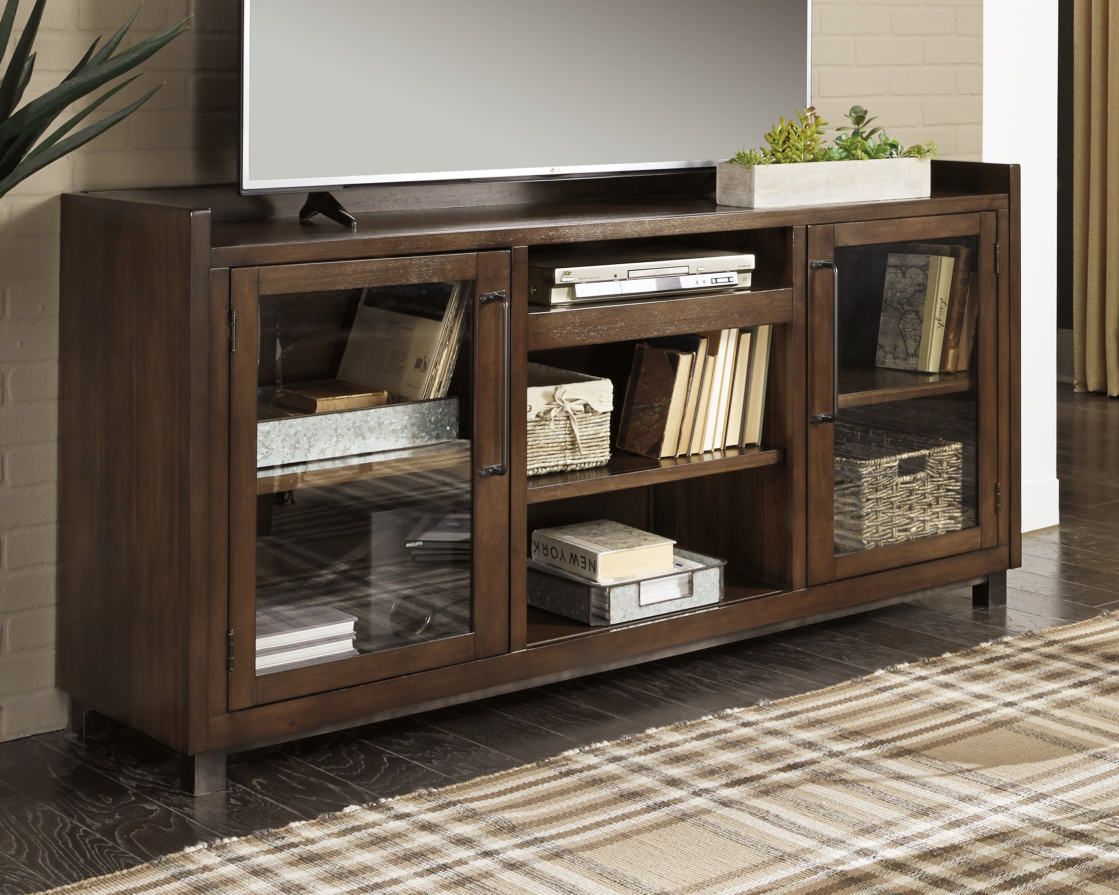 Floridian Furniture - Ashley Furniture - Starmore 70" TV Stand - 70" / Brown - W633-68
