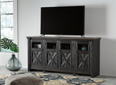 Floridian Furniture - Ashley Furniture - Tyler Creek 74" TV Stand - 74" / Black/Gray - W736-68
