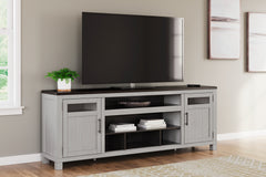 Floridian Furniture - Ashley Furniture - Darborn 88" TV Stand - 88" / Gray/Brown - W796-68