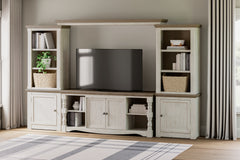 Floridian Furniture - Ashley Furniture - Havalance Entertainment Center - 4-Piece Entertainment Center / Two-tone - W814W1