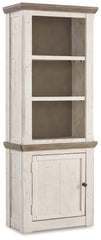 Floridian Furniture - Ashley Furniture - Havalance Left Pier Cabinet - Left Pier Cabinet / Two-tone - W814-33