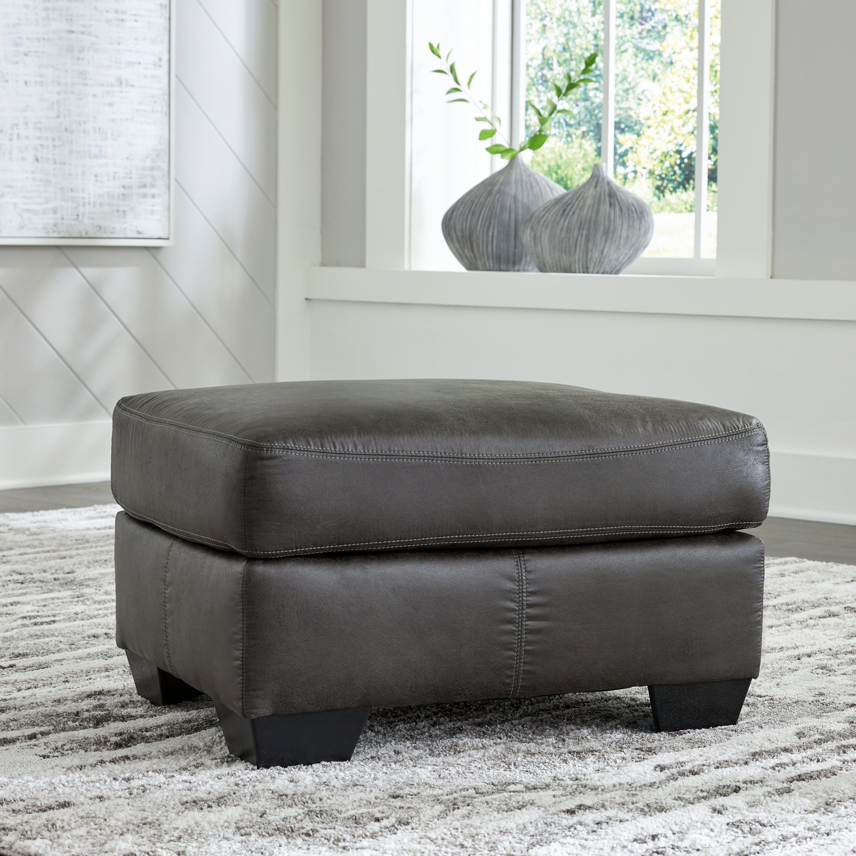 Floridian Furniture - Ashley Furniture - Bladen Living Room - Ottoman / Slate - 1202114