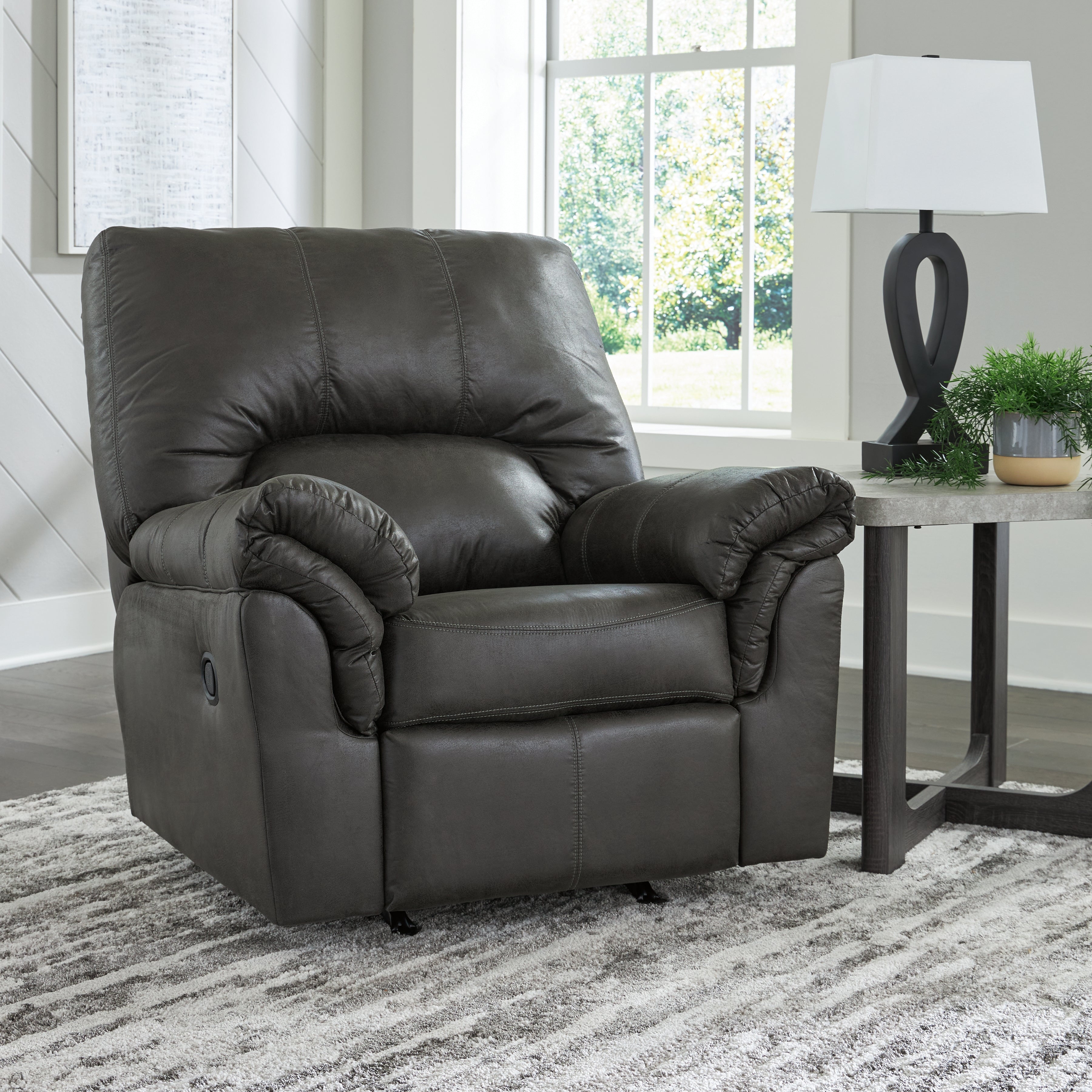 Floridian Furniture - Ashley Furniture - Bladen Living Room - Rocker Recliner / Slate - 1202125