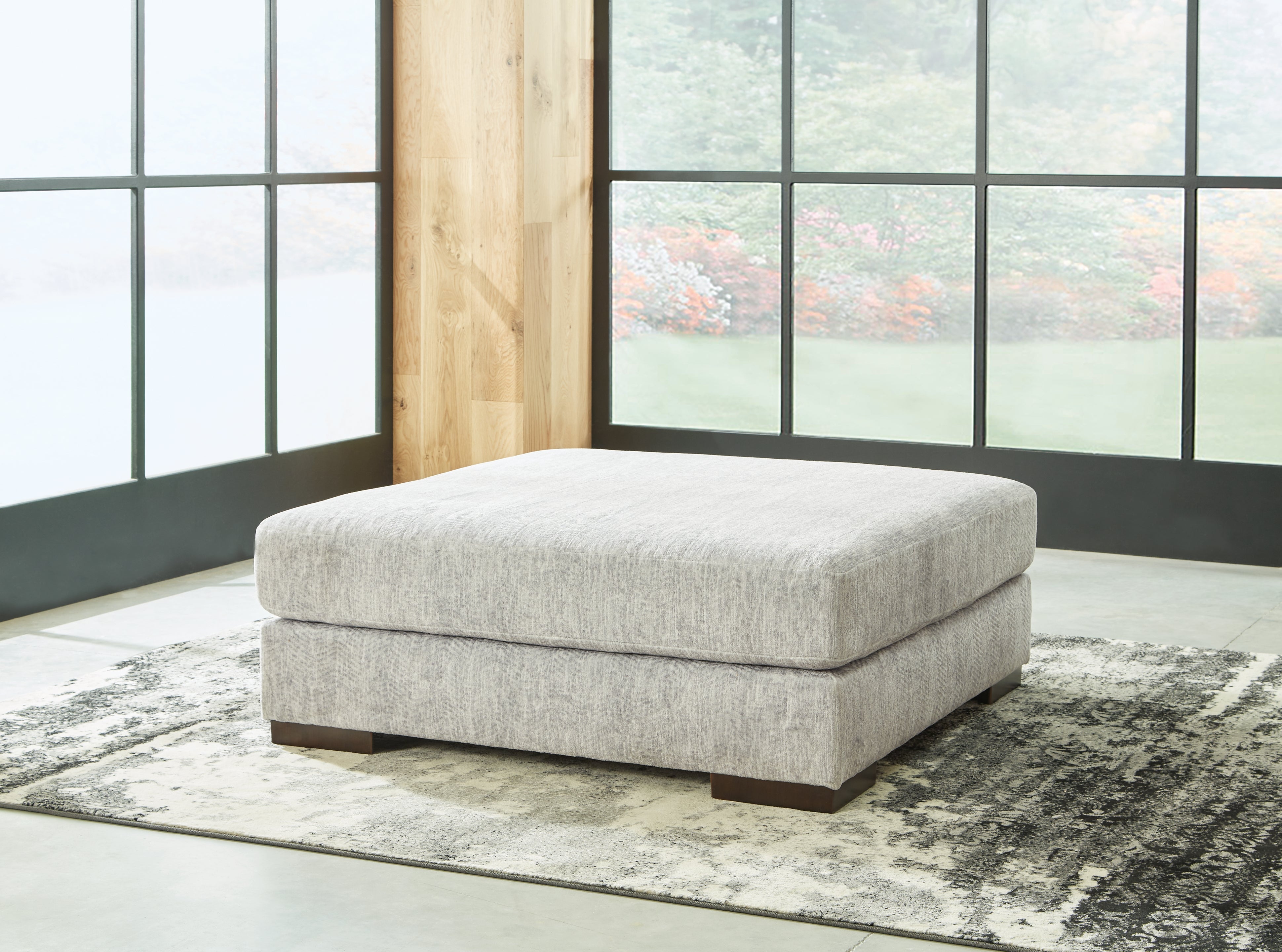 Floridian Furniture - Ashley Furniture - Regent Park Living Room - Oversized Accent Ottoman / Pewter - 1440408