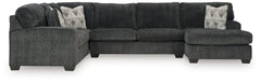 Floridian Furniture - Ashley Furniture - Hollyview Sectional - LAF 3-Piece Sectional with Chaise / Shadow - 15205S1