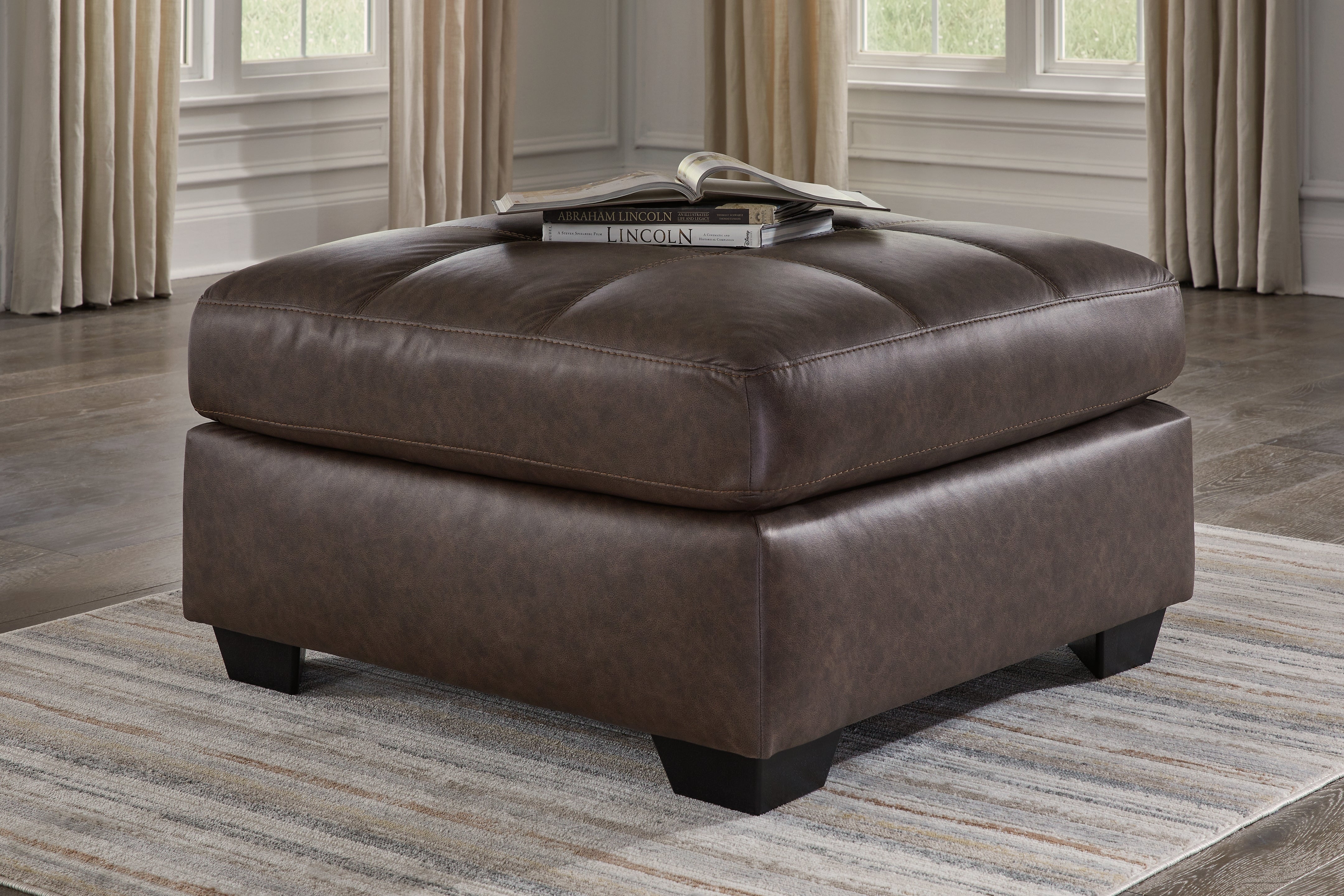 Floridian Furniture - Ashley Furniture - Barlin Mills Living Room - Oversized Accent Ottoman / Umber - 1700308