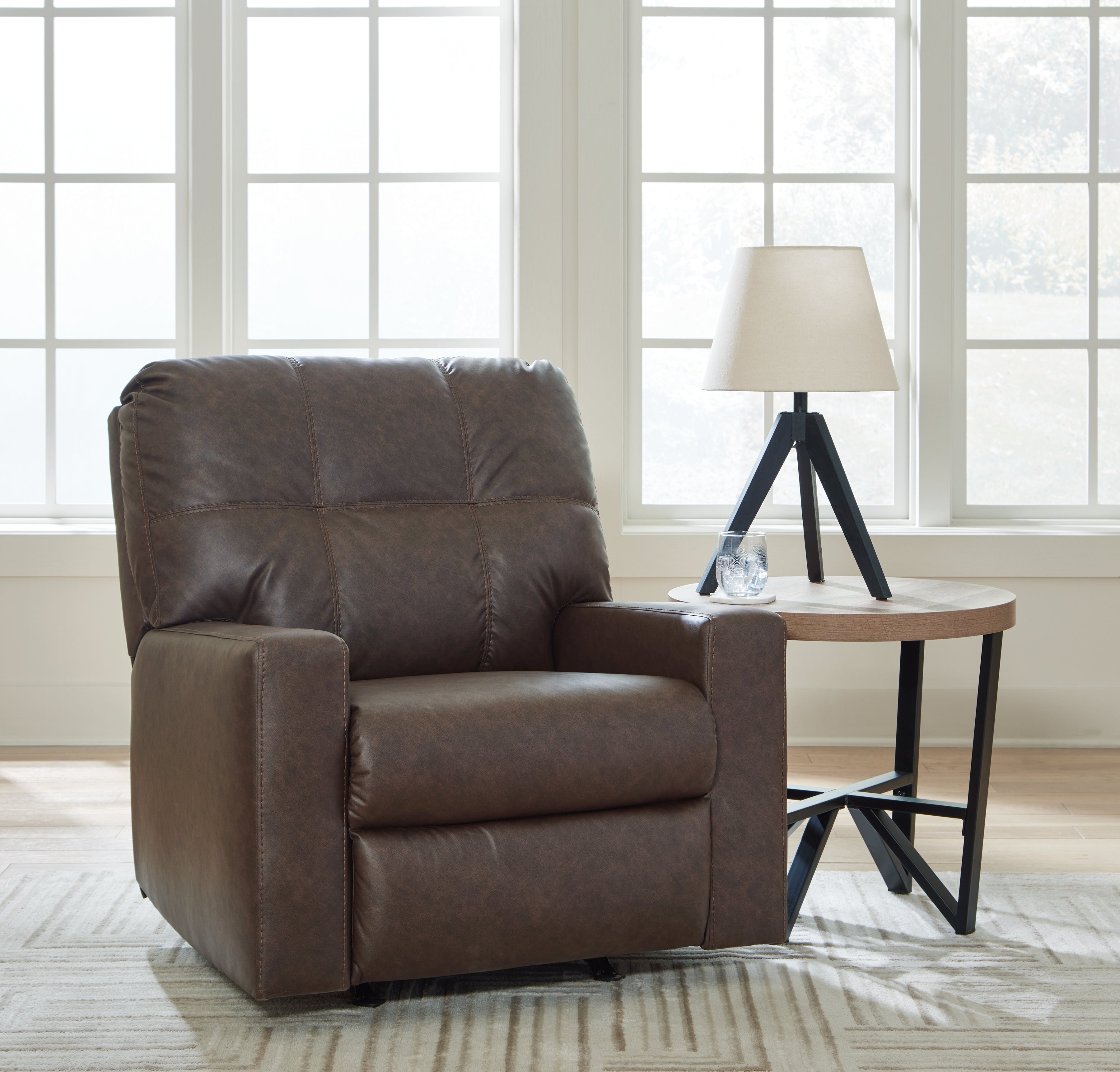 Floridian Furniture - Ashley Furniture - Barlin Mills Living Room - Rocker Recliner / Umber - 1700325