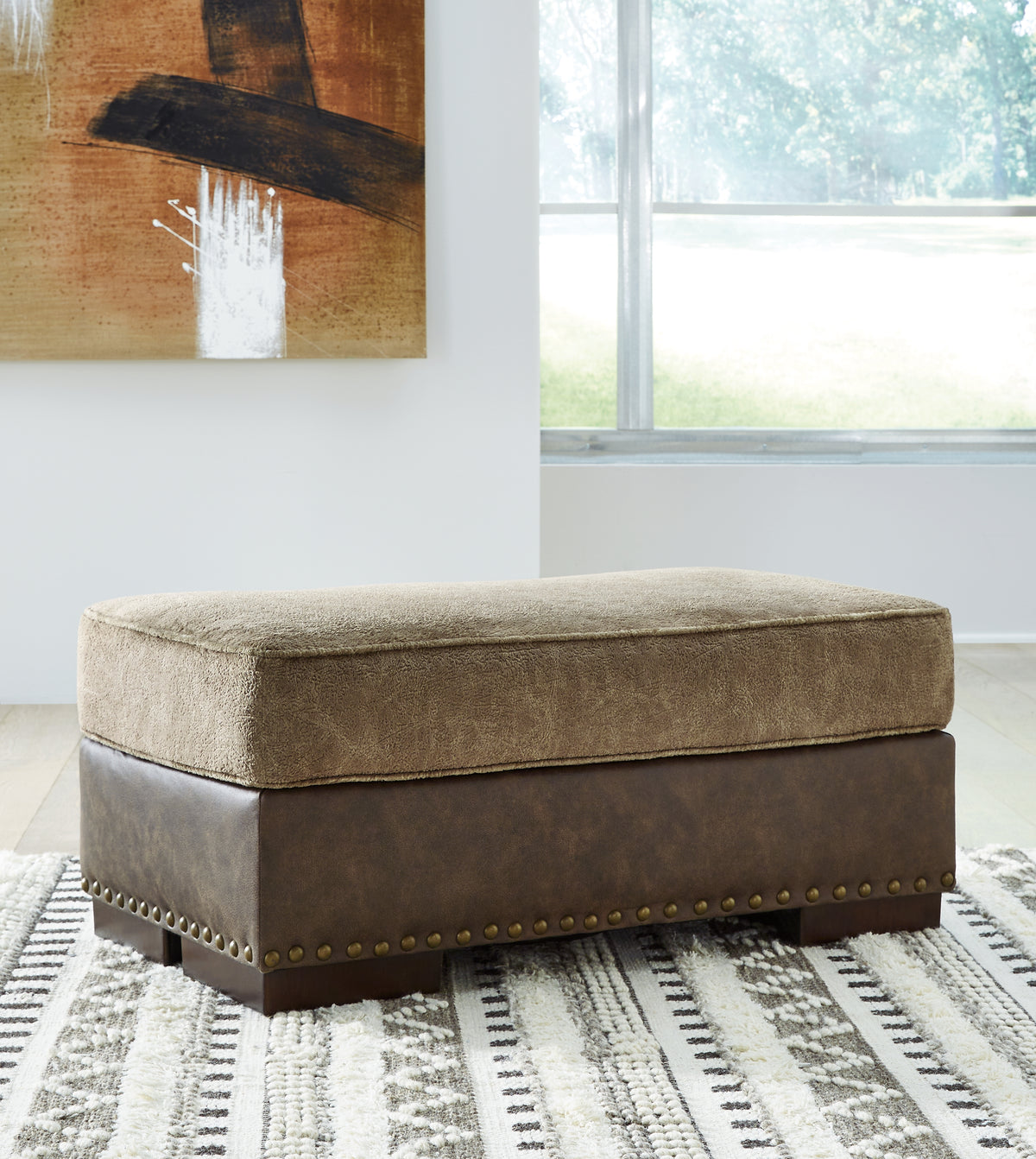 Floridian Furniture - Ashley Furniture - Alesbury Living Room - Chair and a Half / Chocolate - 1870423