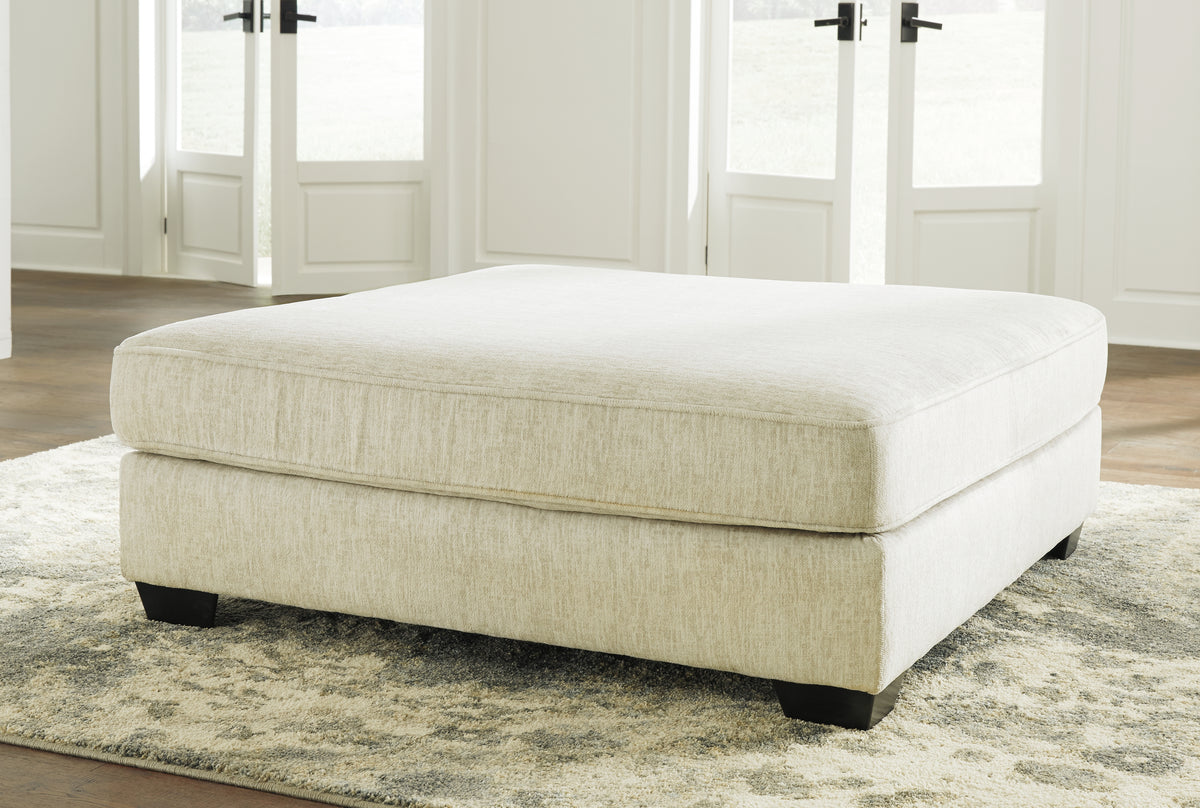 Floridian Furniture - Ashley Furniture - Rawcliffe Living Room - Oversized Accent Ottoman / Parchment - 1960408