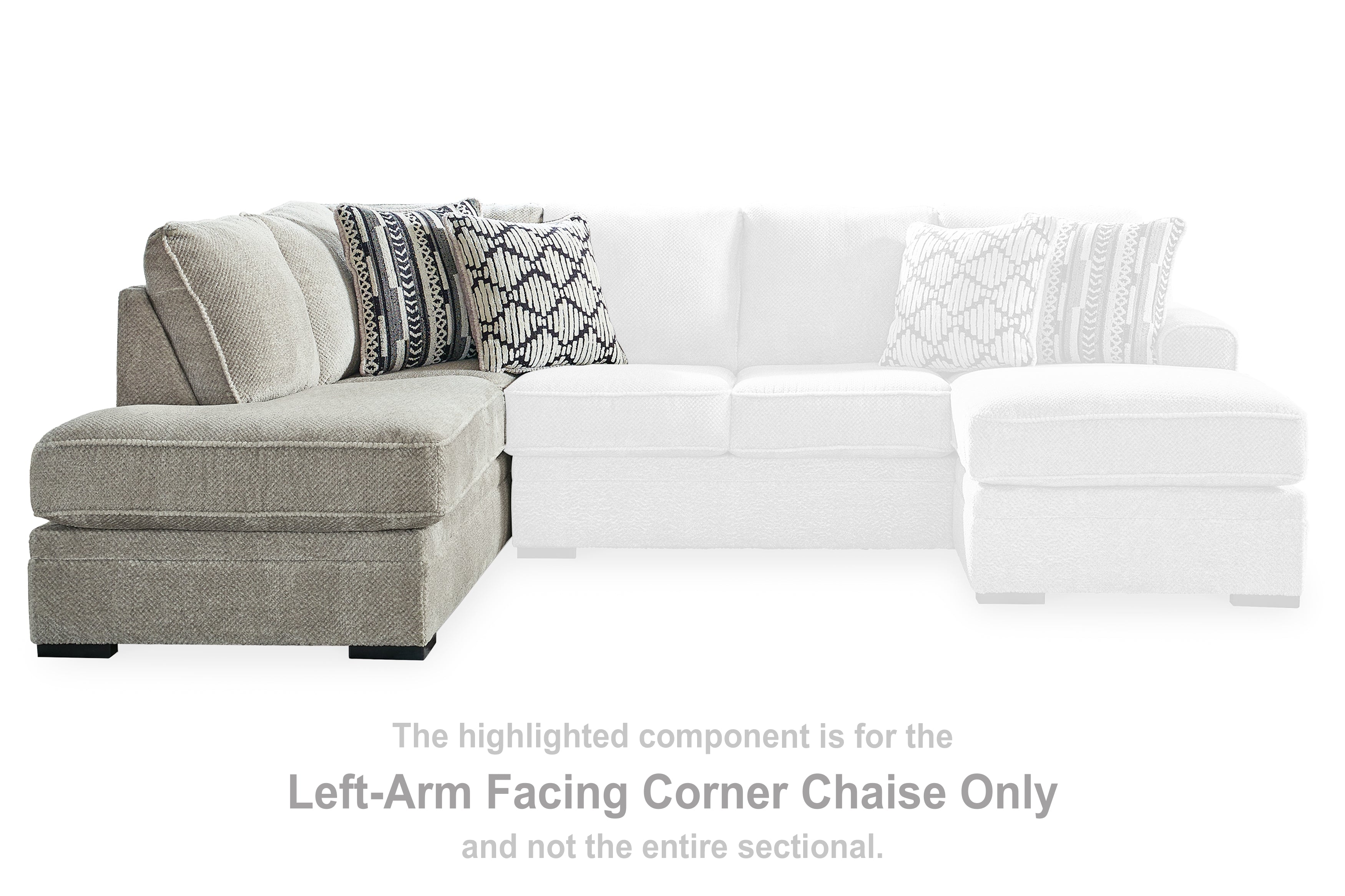 Floridian Furniture - Ashley Furniture - Calnita Sectional - LAF Corner Chaise / Sisal - 2050216