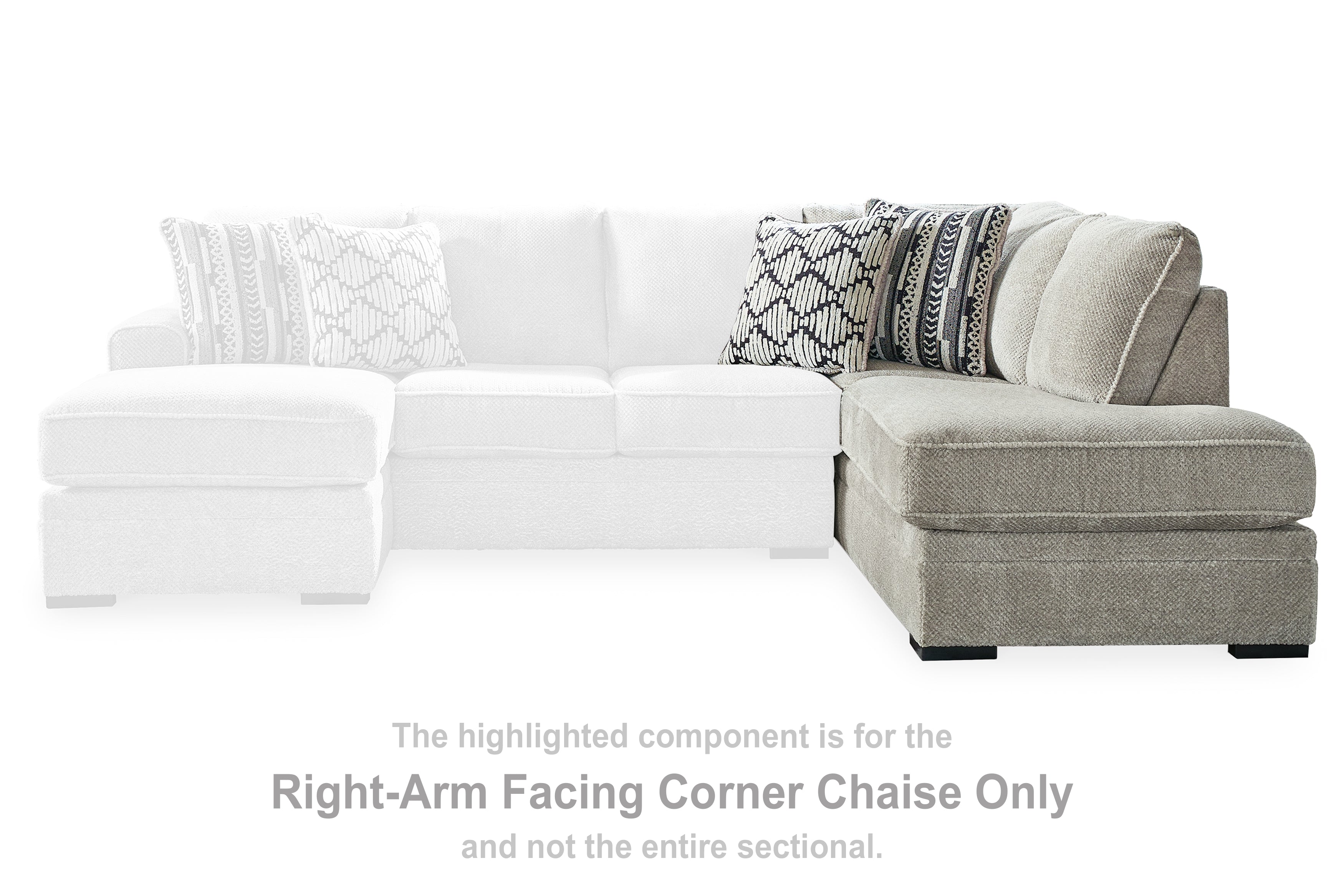 Floridian Furniture - Ashley Furniture - Calnita Sectional - RAF Corner Chaise / Sisal - 2050217
