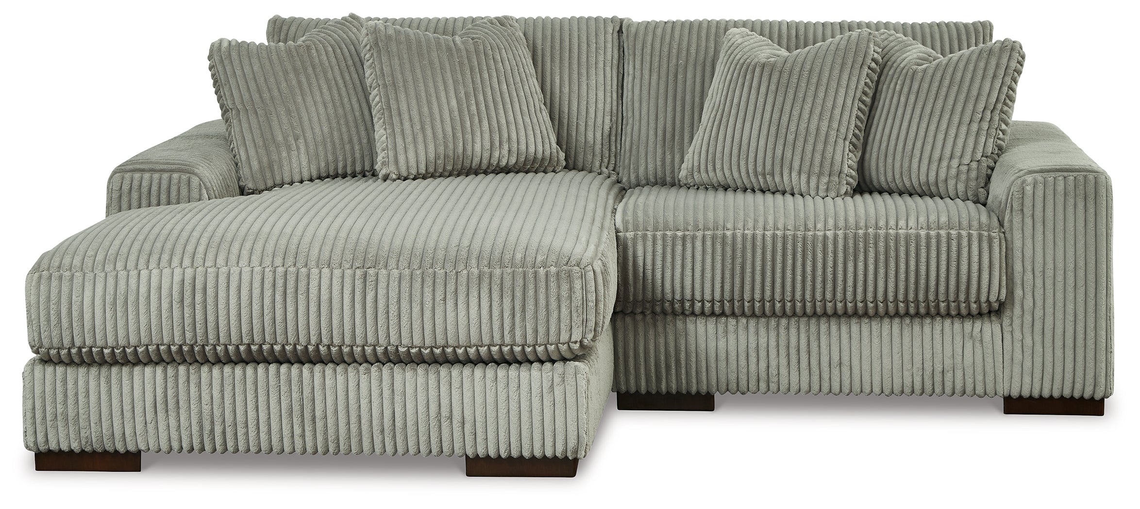 Floridian Furniture - Ashley Furniture - Lindyn Sectional - RAF 2-Piece Sectional with Chaise / Fog - 21105S3
