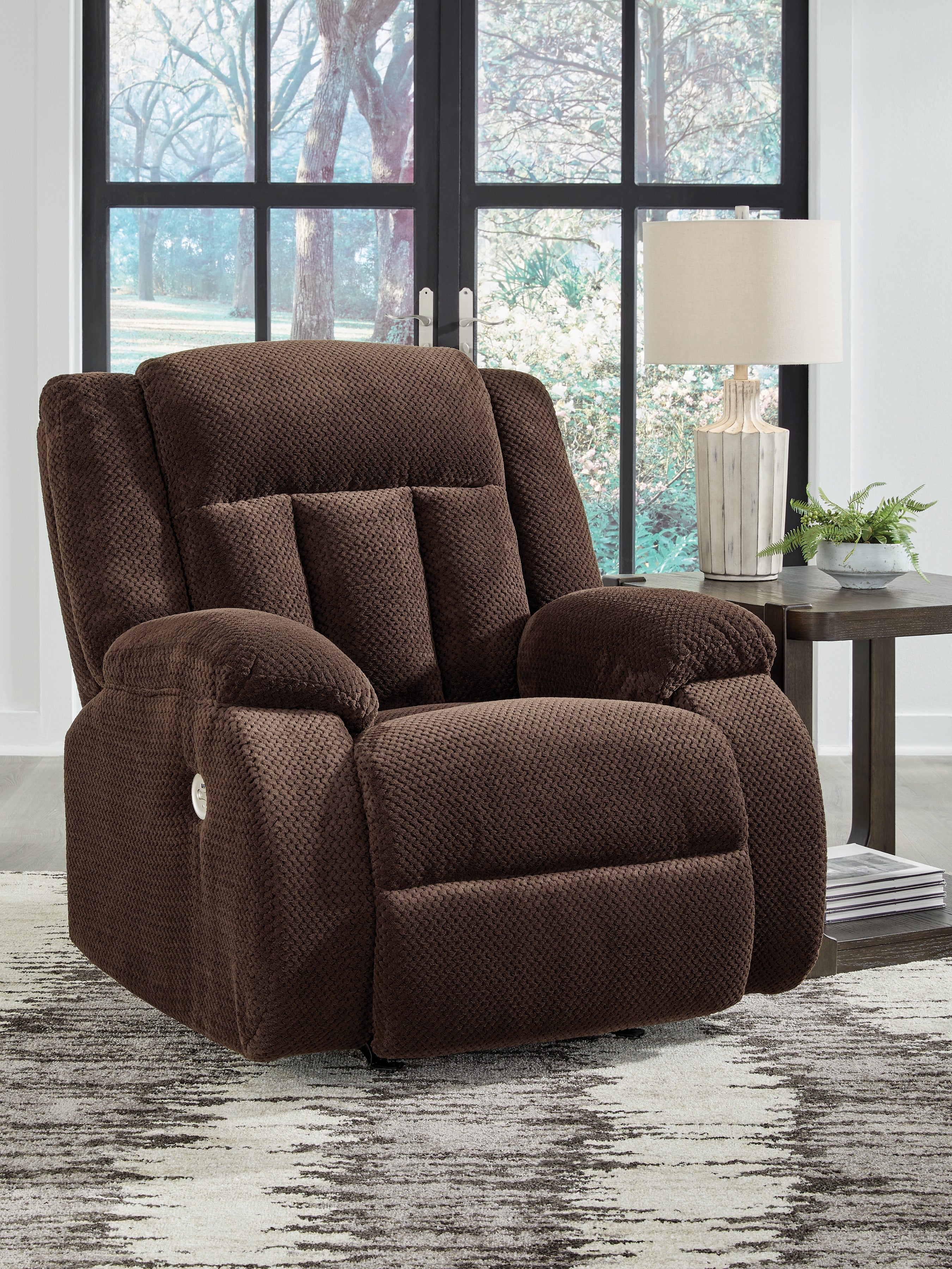 Floridian Furniture - Ashley Furniture - Observation Living Room - Power Rocker Recliner / Chocolate - PC2140698