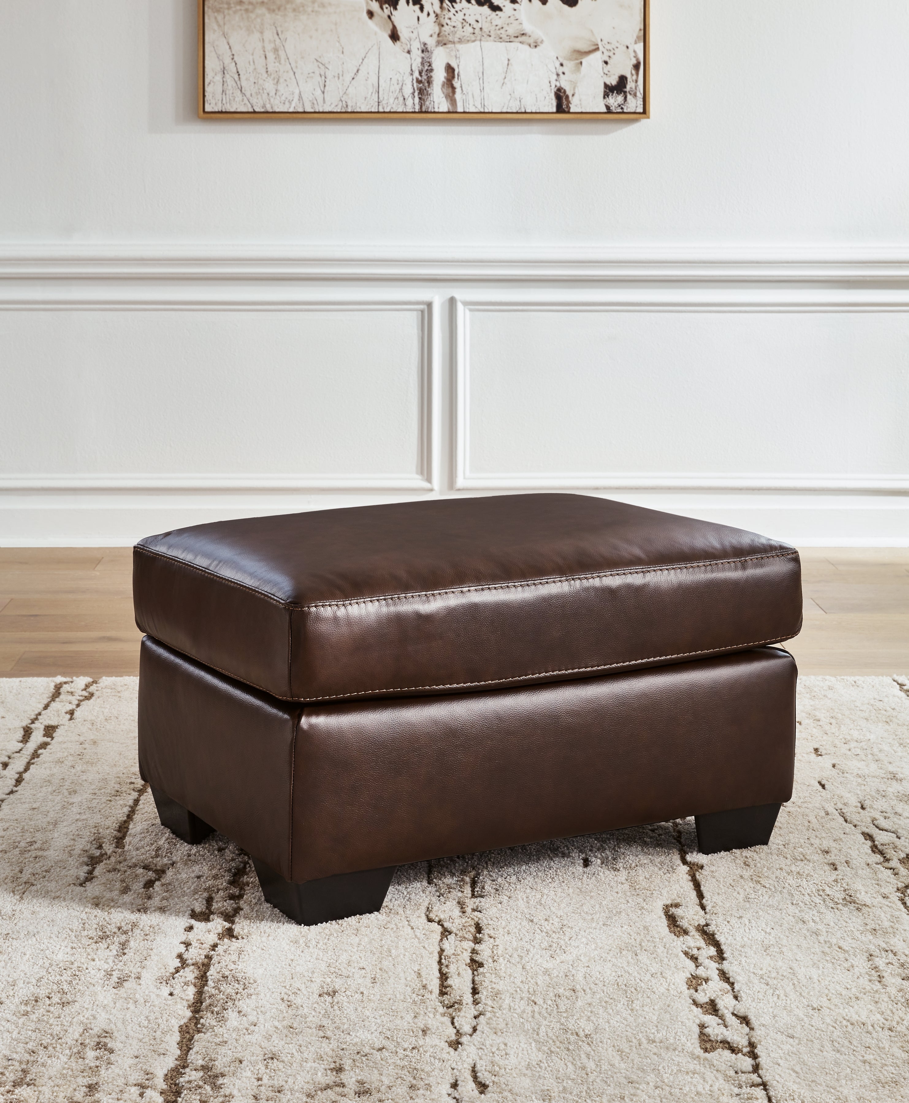 Floridian Furniture - Ashley Furniture - Santorine Living Room - Ottoman / Dark Brown - 2170614