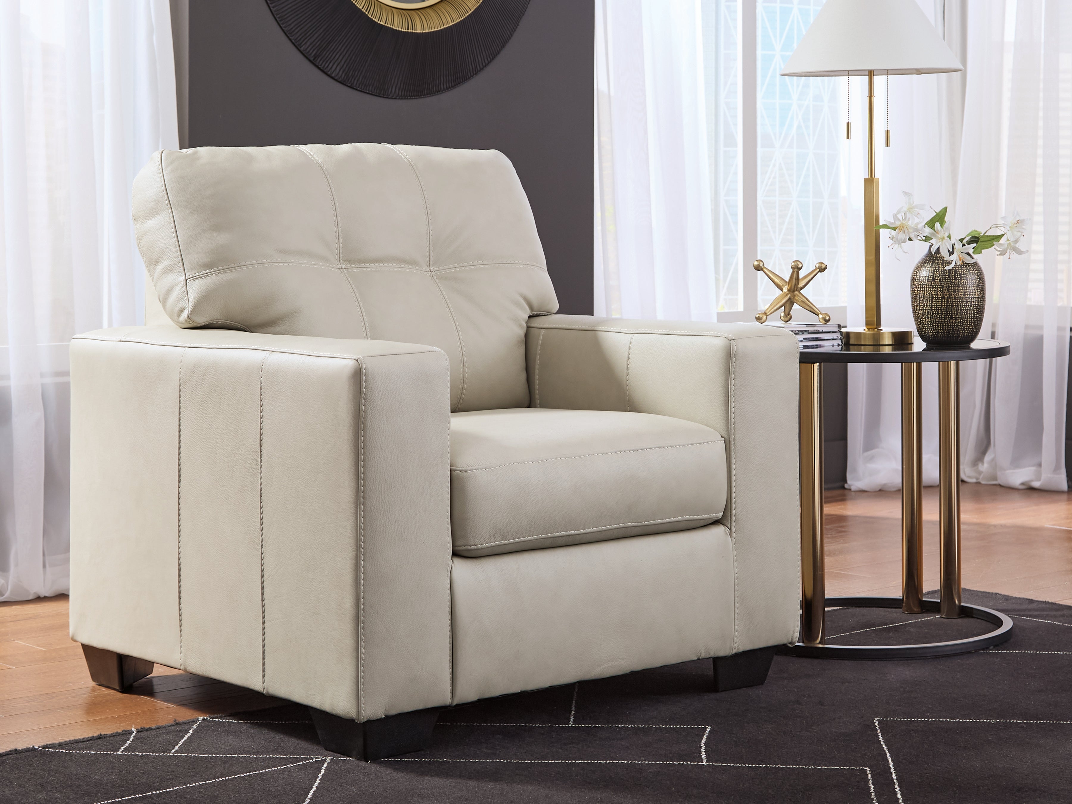 Floridian Furniture - Ashley Furniture - Santorine Living Room - Chair / Bone - 2170820