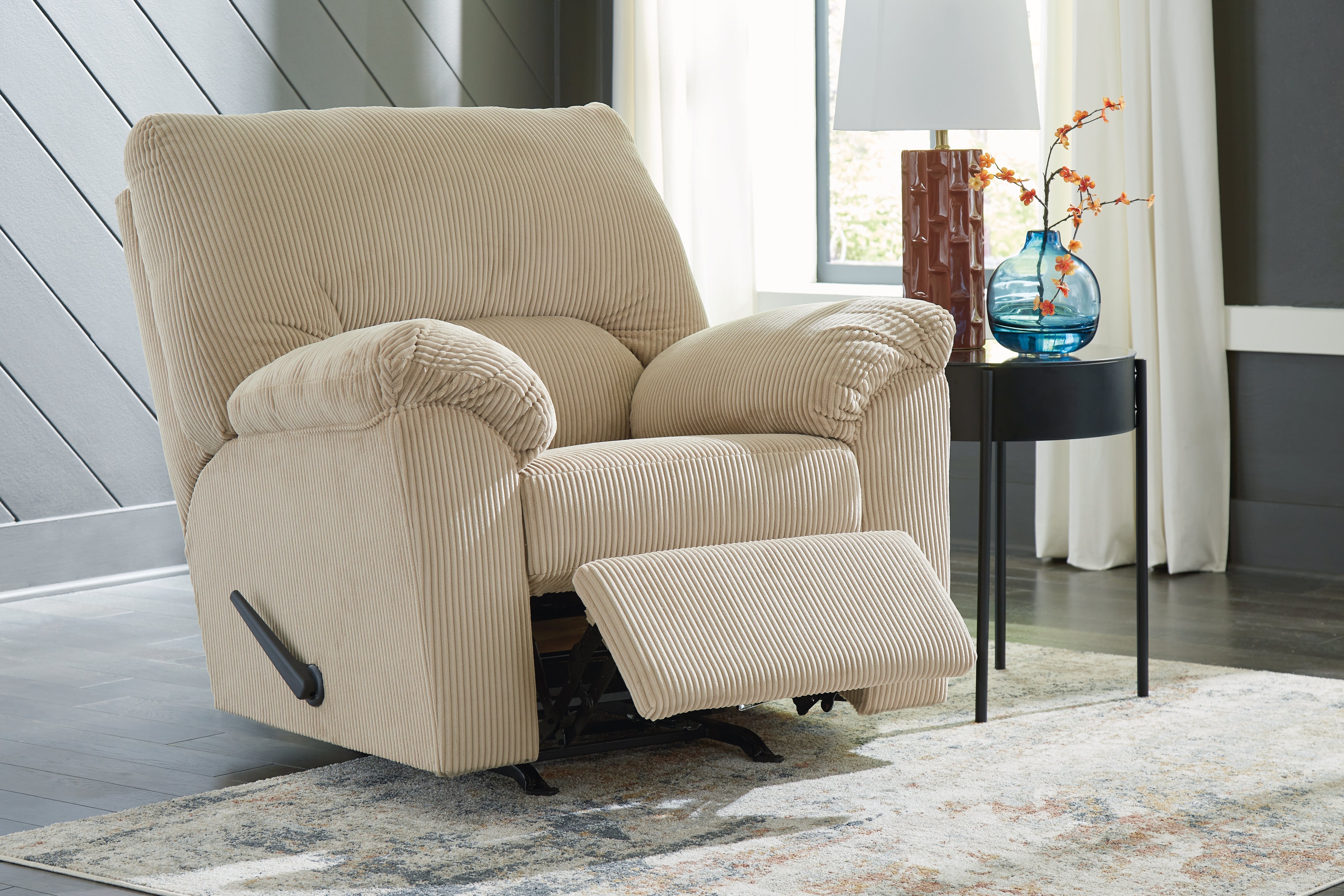 Floridian Furniture - Ashley Furniture - SimpleJoy Living Room - Rocker Recliner / Sand - 2420325