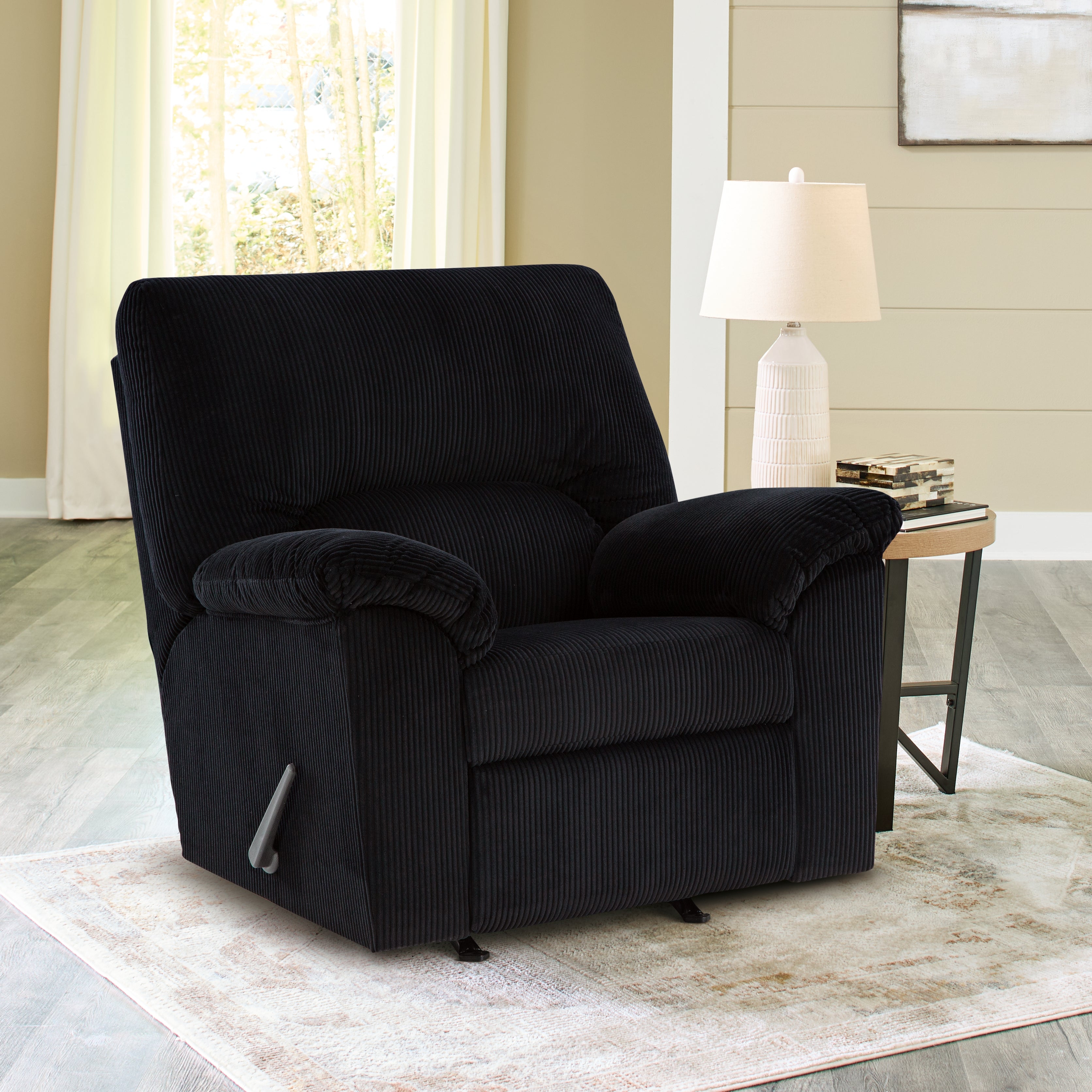 Floridian Furniture - Ashley Furniture - SimpleJoy Living Room - Rocker Recliner / Onyx - 2420425