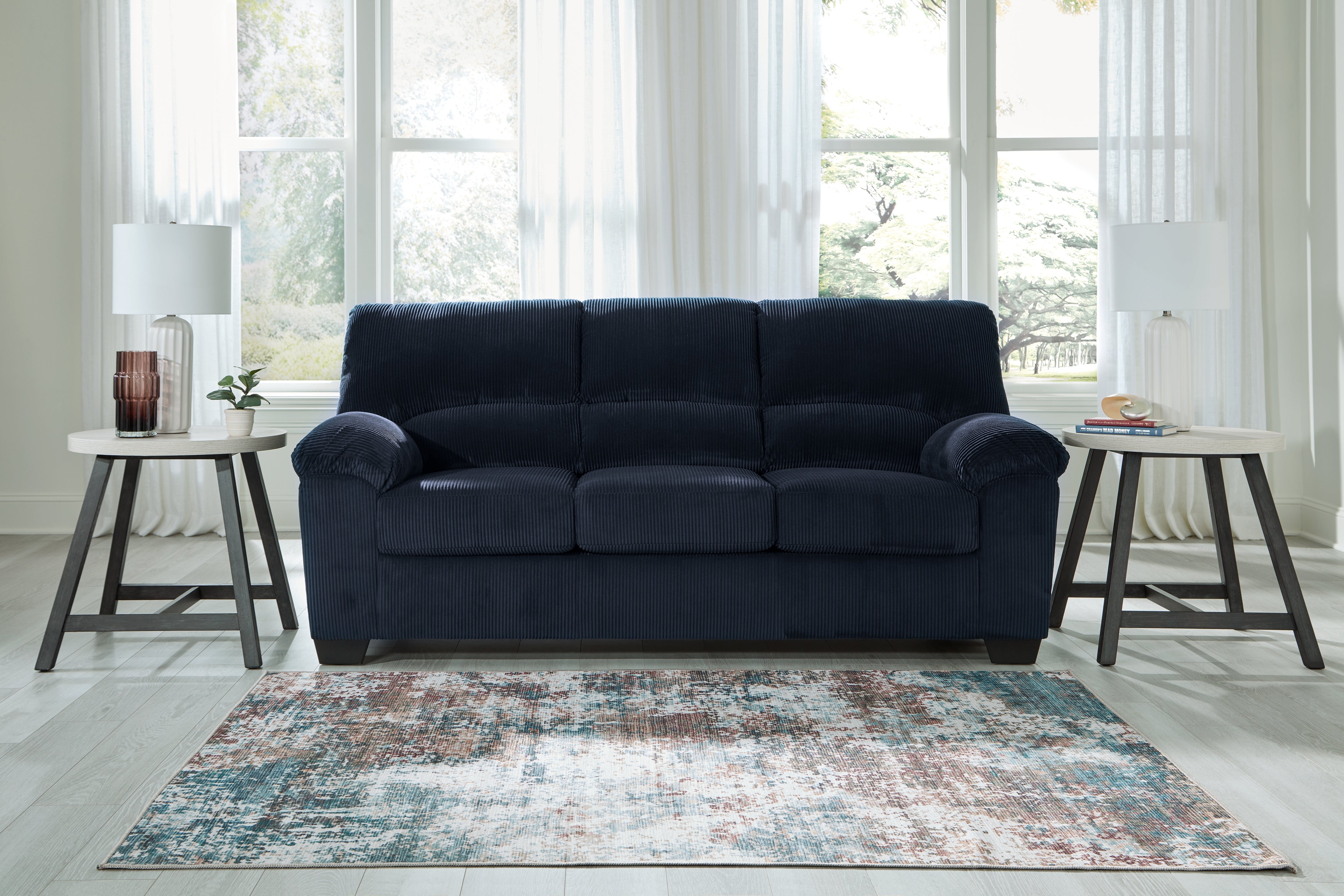 Floridian Furniture - Ashley Furniture - SimpleJoy Living Room - Sofa / Navy - 2420538