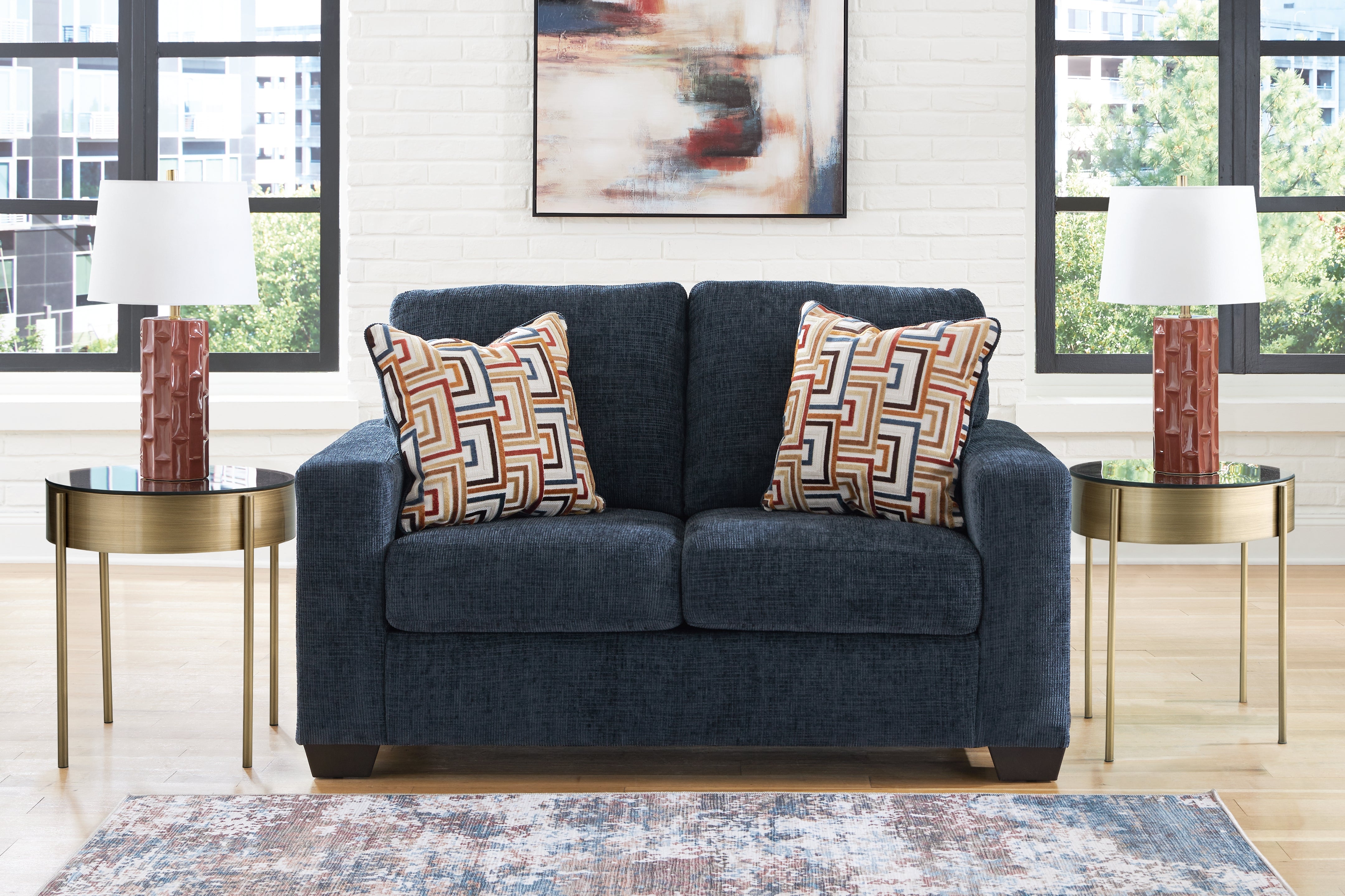 Floridian Furniture - Ashley Furniture - Aviemore Living Room - Loveseat / Ink - 2430335