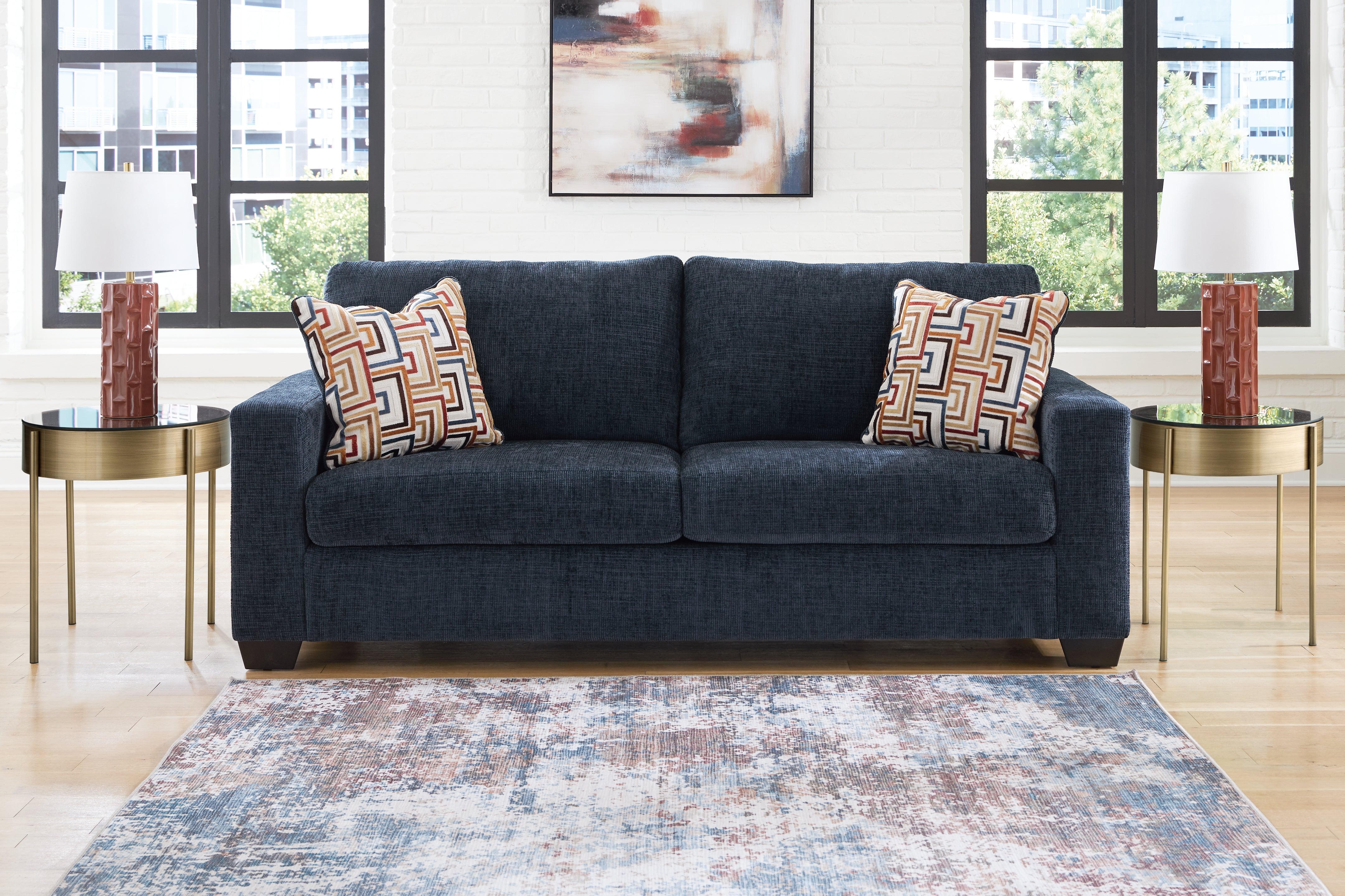 Floridian Furniture - Ashley Furniture - Aviemore Living Room - Sofa / Ink - 2430338