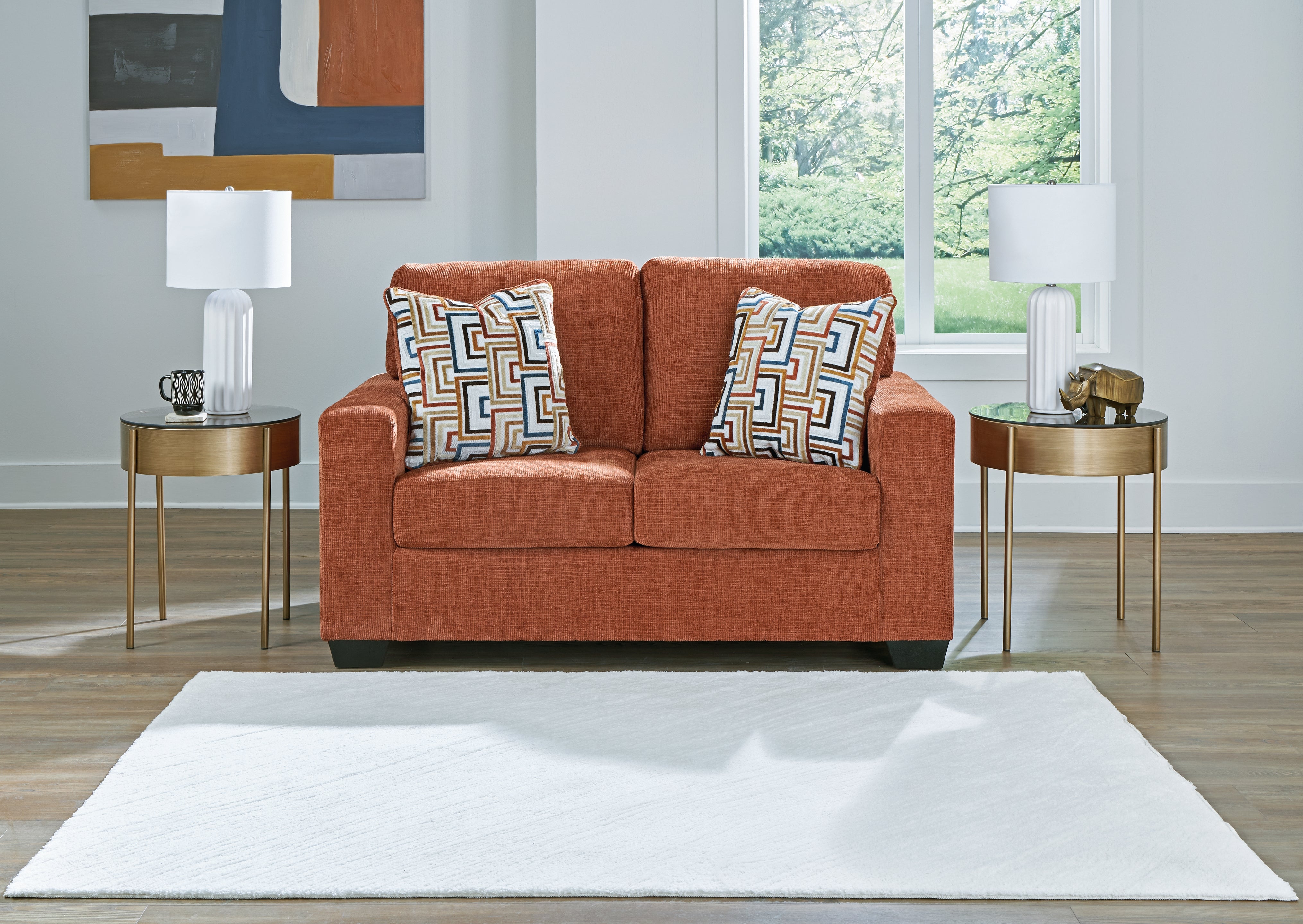 Floridian Furniture - Ashley Furniture - Aviemore Living Room - Loveseat / Spice - 2430435